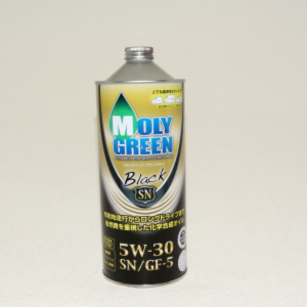 картинка MOLY GREEN BLACK/PREMIUM  SN/GF-5  5W-30  1л. от интернет-магазина "АВТОИМПЕРИЯ", 4989115091379