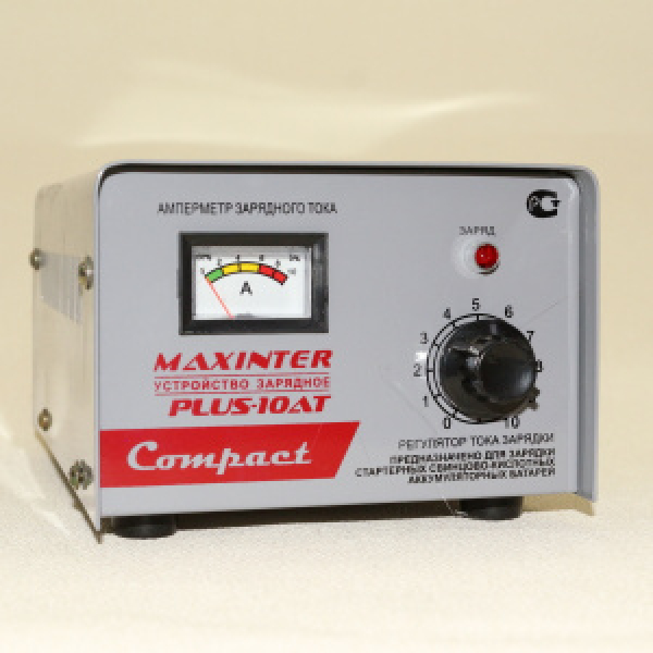 картинка Зарядное устр-во PLUS-10 A  MAXINTER от интернет-магазина "АВТОИМПЕРИЯ", 6972398930013